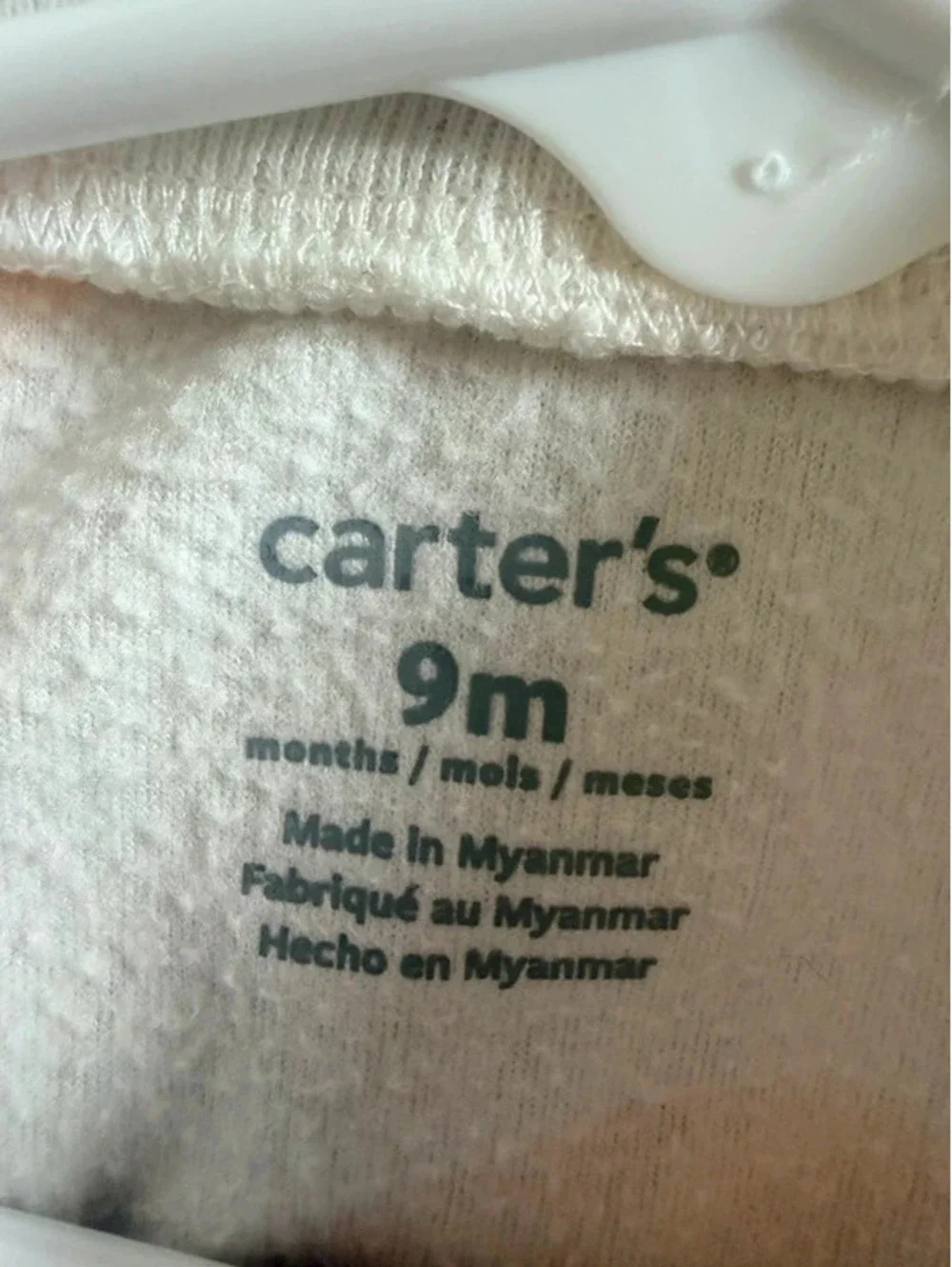 Carter’s Fruit Print Fleece Sleeper 9M VGUC
